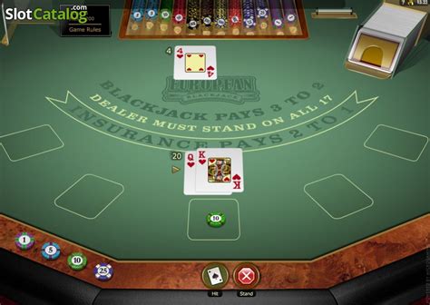European Blackjack Gold by Microgaming.